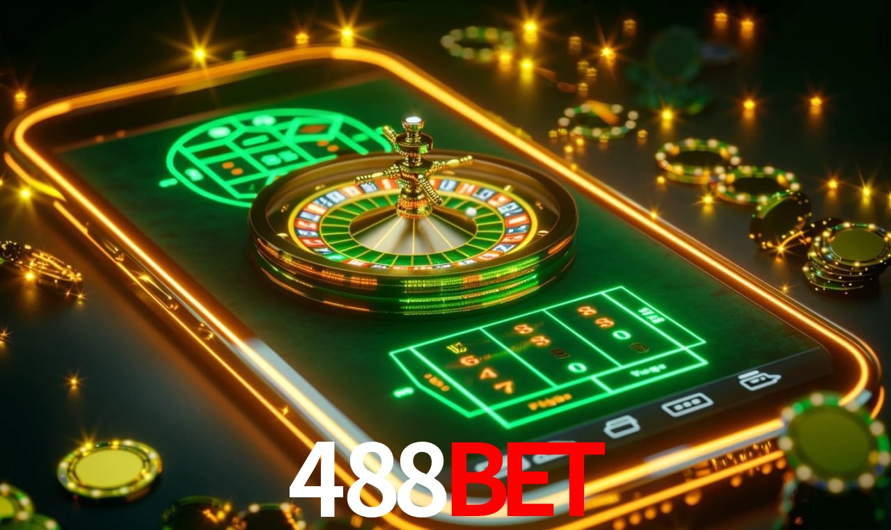 Imagem promocional da 488BET mostrando a plataforma e suas vantagens